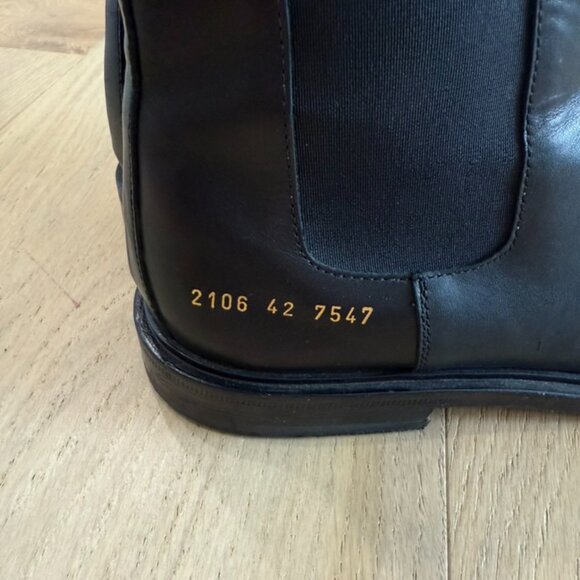 Common Projects Chelsea Boots Black Leather, Men\'s size 42 (US 9-10) main image 7